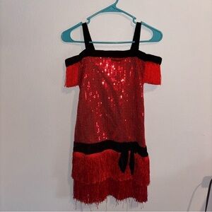 FLAPPER DRESS Kids Costume SIZE M (10-12)